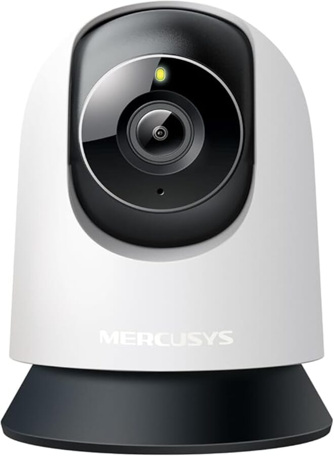 MERCUSYS MC210 Indoor Wi-Fi Camera 2K 3MP, 360° Surveillance Camera, Night Vision, 2-Way Audio, Motion Detection/Notifications/Alarm, Privacy Zone, Supports microSD up to 512 GB